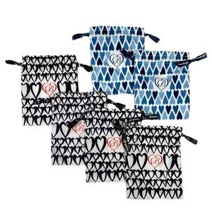 Brighton Jewelry Accessories Storage Fabric Small Drawstring Pouches Bundle of 6